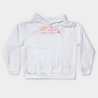 Autumn Leaves All Too Well Lyric (vibrant) Taylor Swift Kids Hoodie